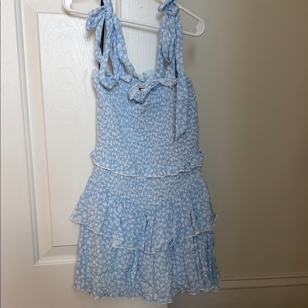 Katie J NYC Blue Floral Dress